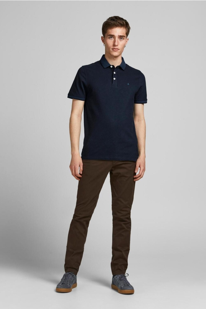 JJEPAULOS POLO SS NOOS 12136668 Dark Navy